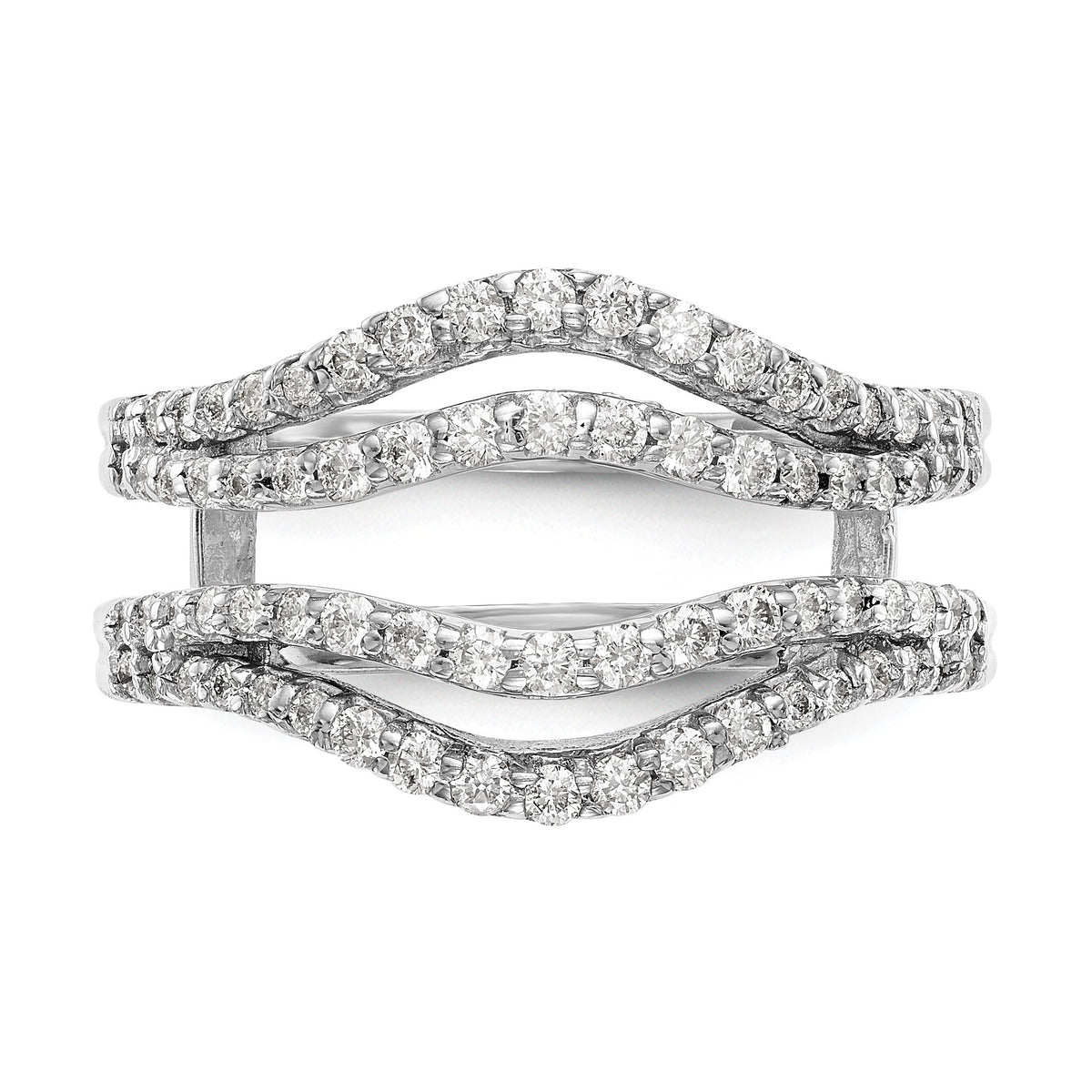 Lab-Grown Diamond Ring Guard in 14K White Gold, 6.8mm (5/8 ct. tw.), Size 7 - Sophia Jewelers