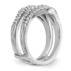 Lab-Grown Diamond Ring Guard in 14K White Gold, 6.8mm (5/8 ct. tw.), Size 7 - Sophia Jewelers
