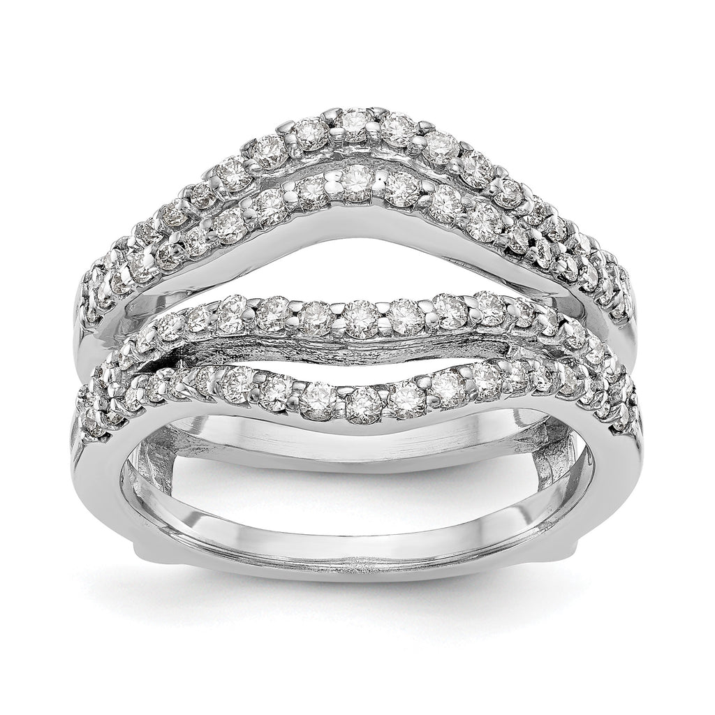 Lab-Grown Diamond Ring Guard in 14K White Gold, 6.8mm (5/8 ct. tw.), Size 7 - Sophia Jewelers