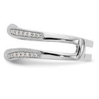 14k White Gold 1/4 carat Lab Grown Diamond VS/SI+ G+ Complete Ring Guard