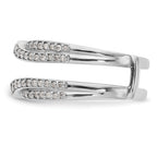 14k White Gold 1/2 carat Lab Grown Diamond VS/SI+ G+ Complete Ring Guard