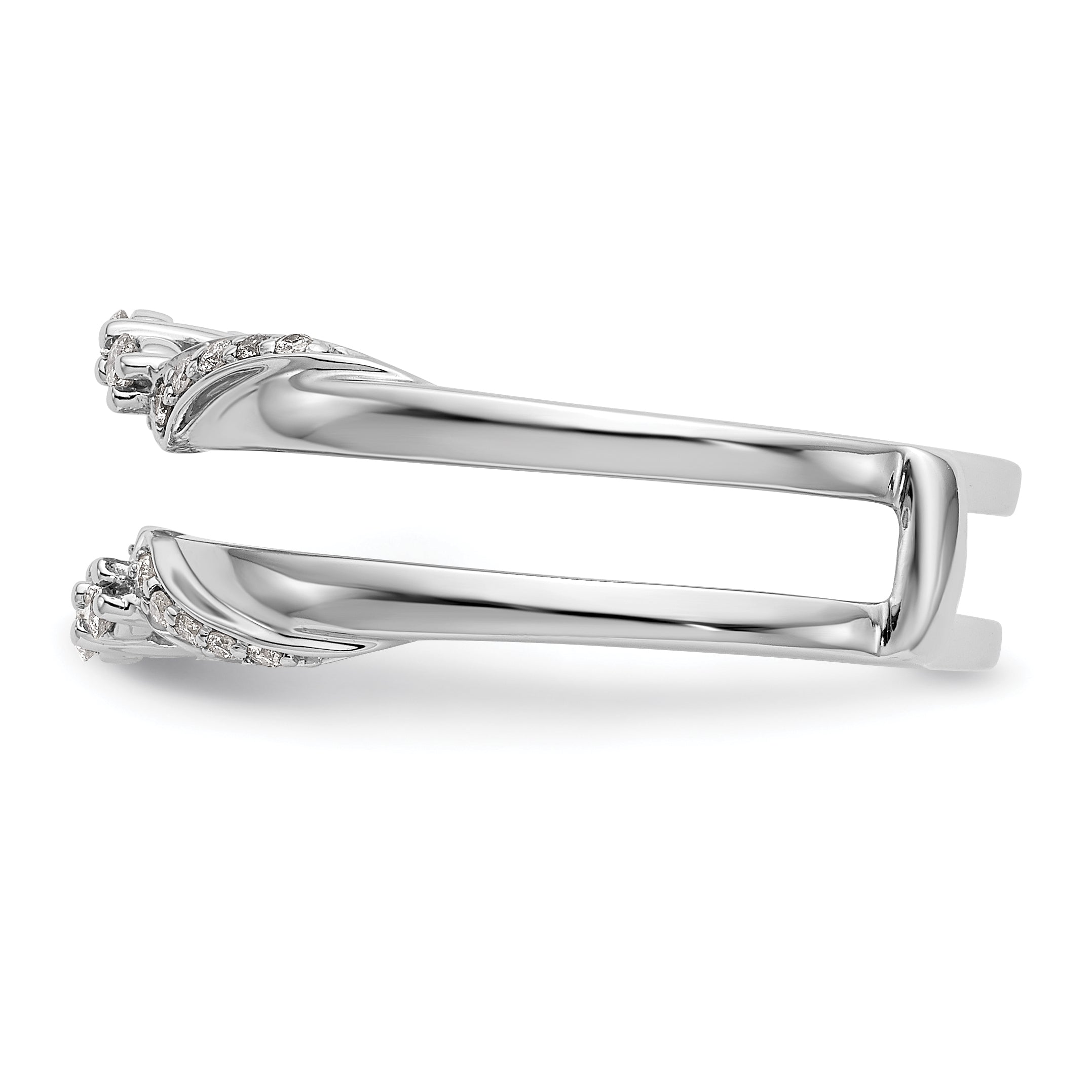 14k White Gold 1/5 carat Lab Grown Diamond VS/SI+ G+ Complete Ring Guard
