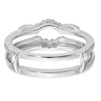 14k White Gold 1/5 carat Lab Grown Diamond VS/SI+ G+ Complete Ring Guard