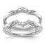 14k White Gold 1/5 carat Lab Grown Diamond VS/SI+ G+ Complete Ring Guard