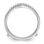 14k White Gold 1/4 carat Lab Grown Diamond VS/SI+ G+ Complete Ring Guard