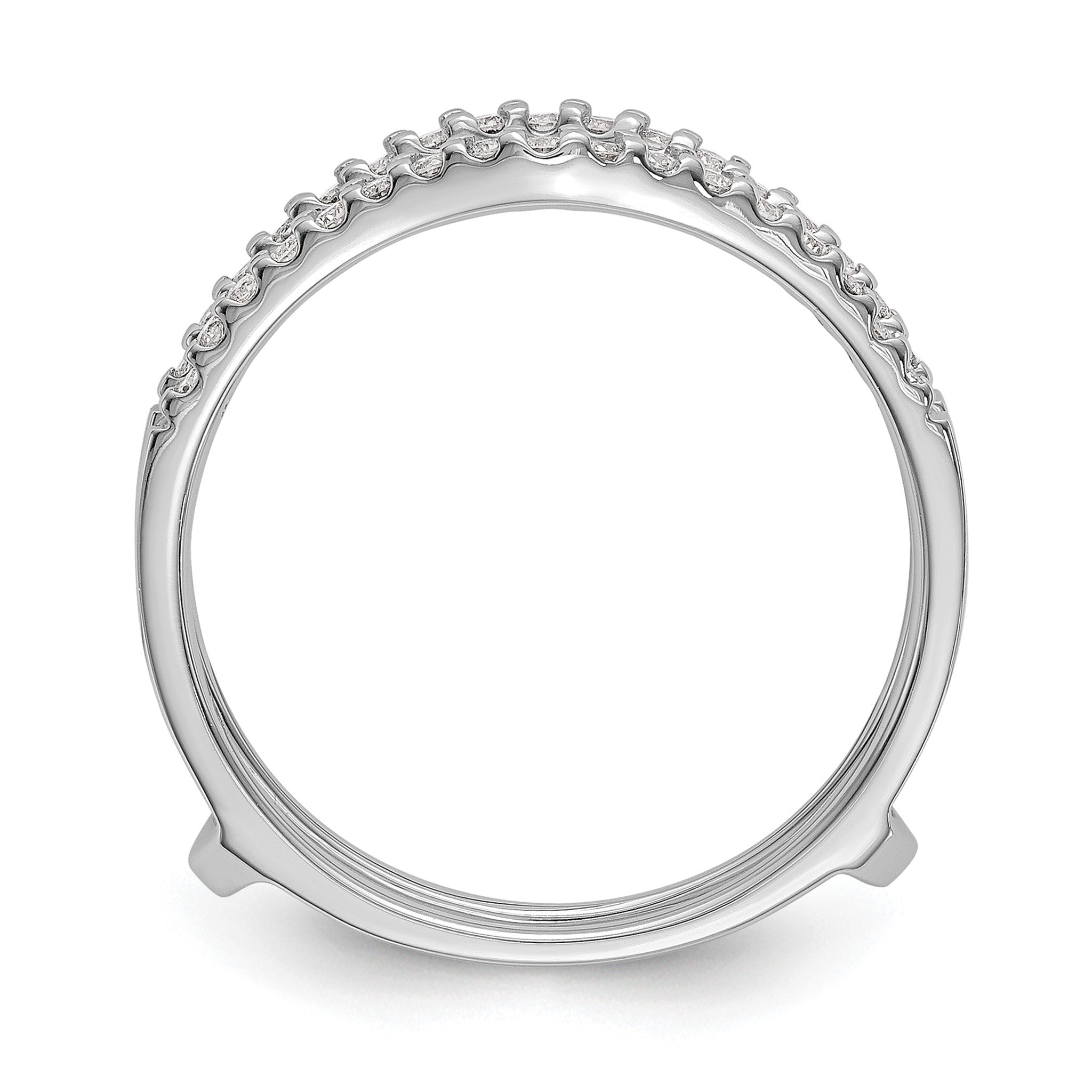 Lab-Grown Diamond Ring Guard in 14K White Gold, 4.8mm (1/4 ct. tw.), Size 7 Secondary image