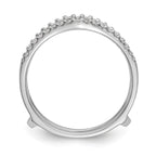 Lab-Grown Diamond Ring Guard in 14K White Gold, 4.8mm (1/4 ct. tw.), Size 7 - Sophia Jewelers