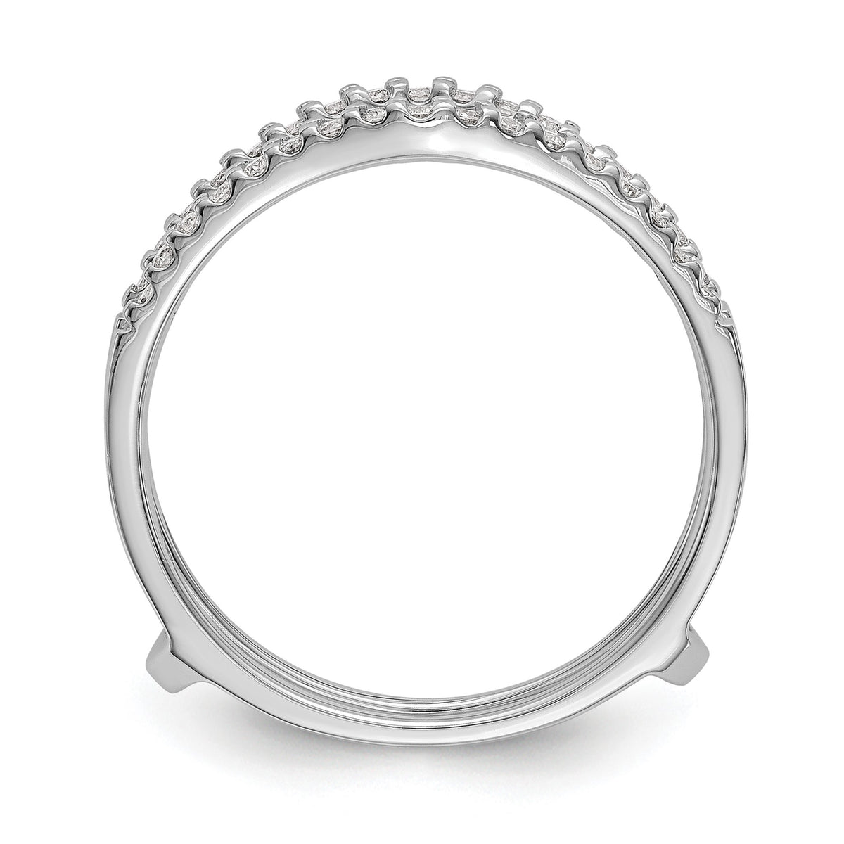 Lab-Grown Diamond Ring Guard in 14K White Gold, 4.8mm (1/4 ct. tw.), Size 7 - Sophia Jewelers