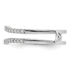 14k White Gold 1/4 carat Lab Grown Diamond VS/SI+ G+ Complete Ring Guard