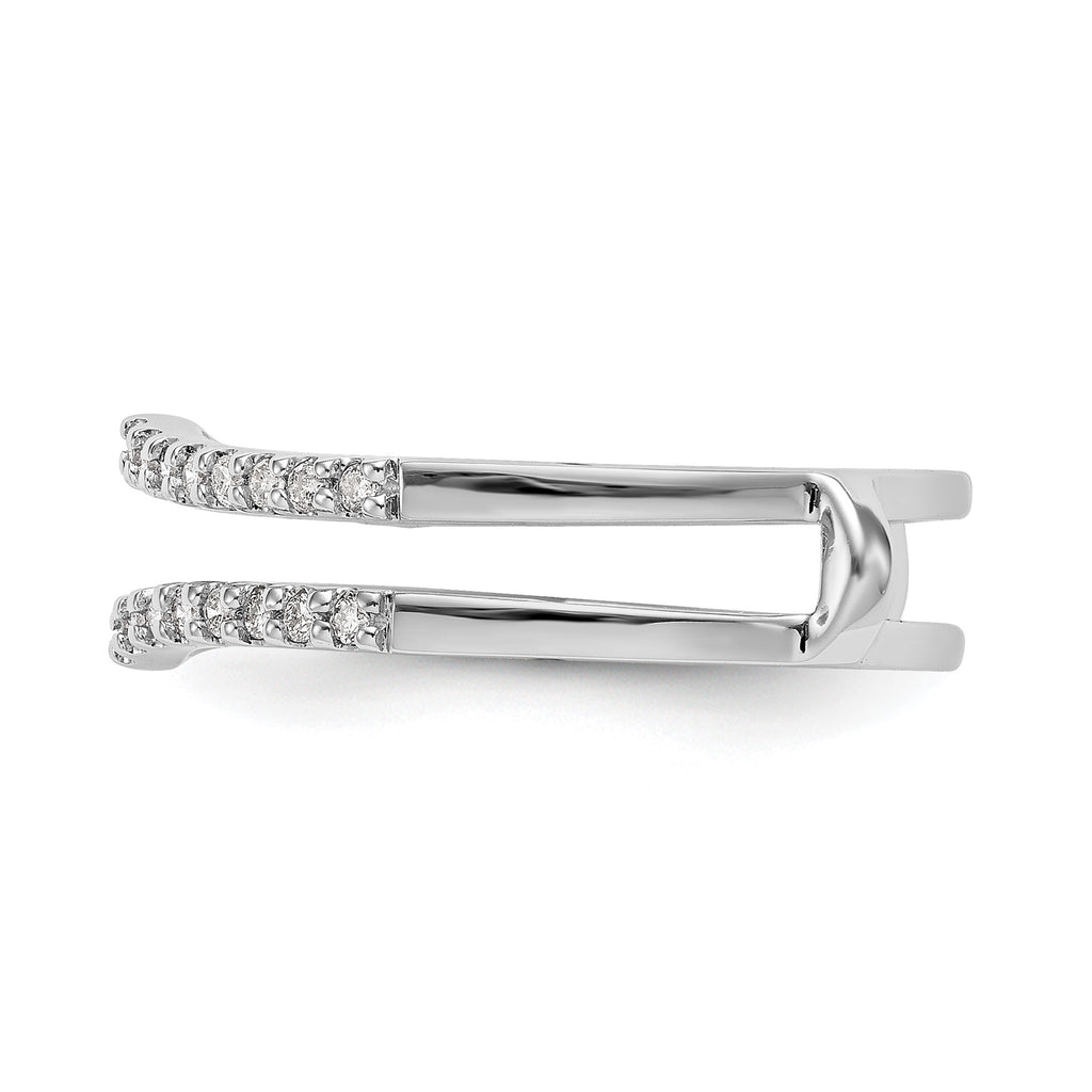 Lab-Grown Diamond Ring Guard in 14K White Gold, 4.8mm (1/4 ct. tw.), Size 7 - Sophia Jewelers