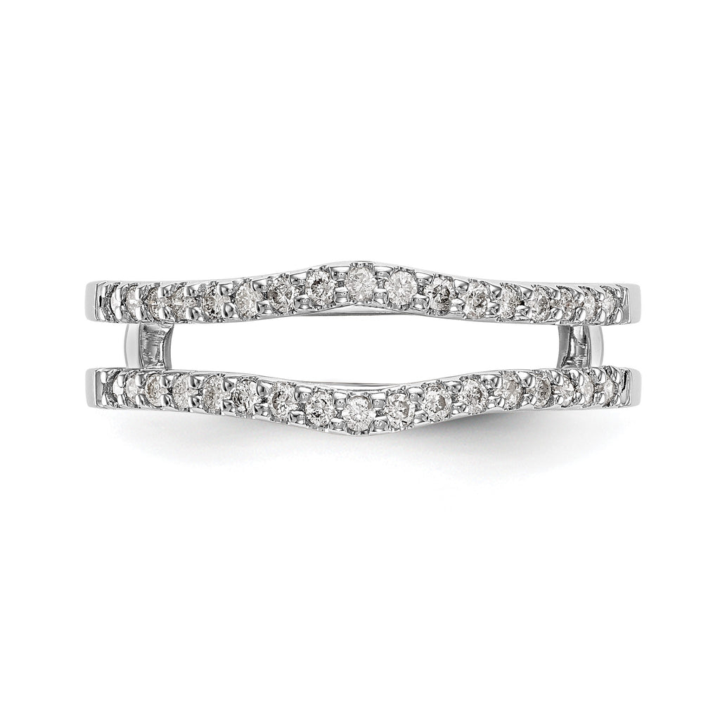 Lab-Grown Diamond Ring Guard in 14K White Gold, 4.8mm (1/4 ct. tw.), Size 7 - Sophia Jewelers