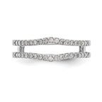Lab-Grown Diamond Ring Guard in 14K White Gold, 4.8mm (1/4 ct. tw.), Size 7 - Sophia Jewelers