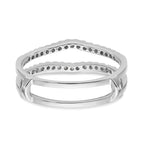Lab-Grown Diamond Ring Guard in 14K White Gold, 4.8mm (1/4 ct. tw.), Size 7 - Sophia Jewelers