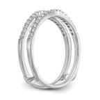Lab-Grown Diamond Ring Guard in 14K White Gold, 4.8mm (1/4 ct. tw.), Size 7 - Sophia Jewelers