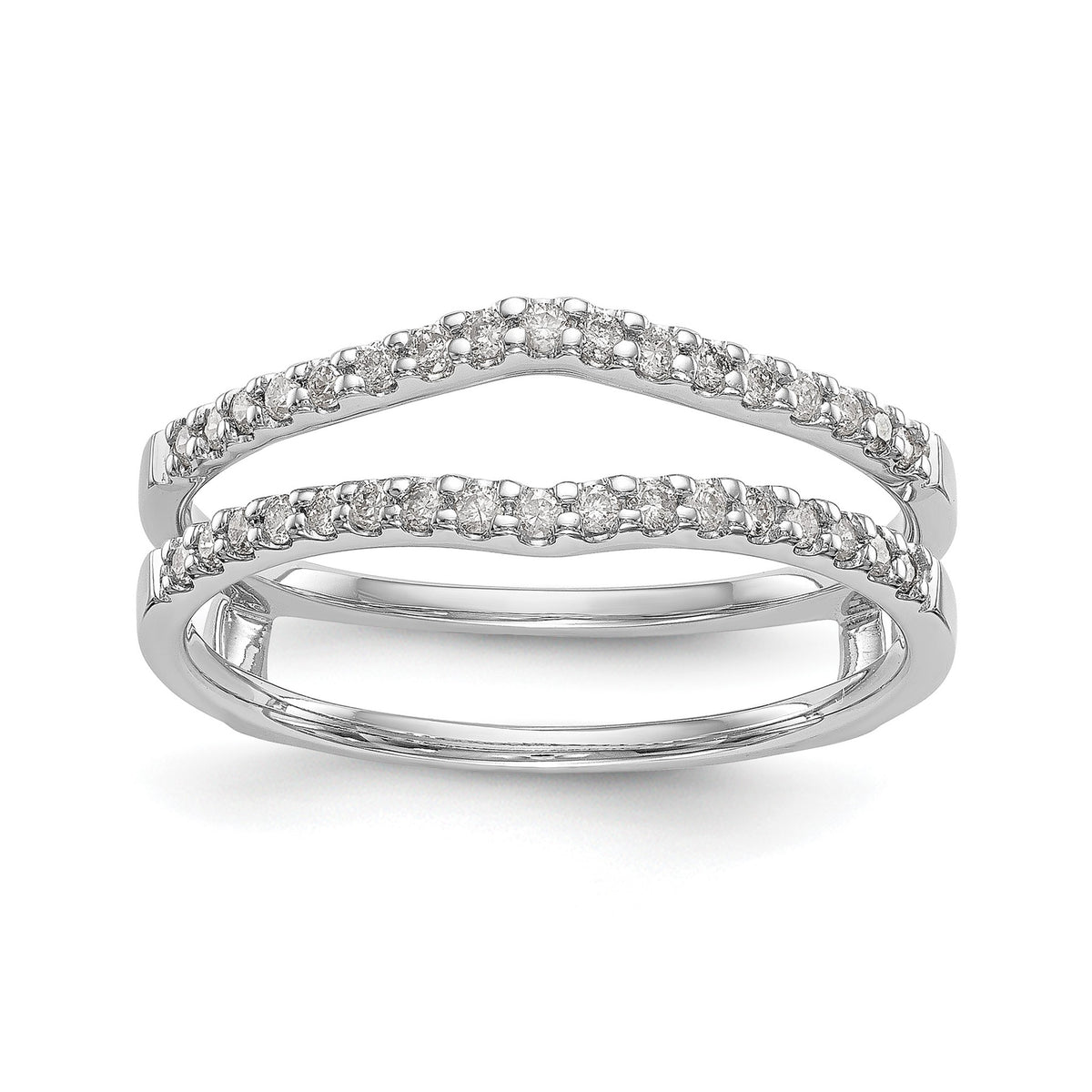 Lab-Grown Diamond Ring Guard in 14K White Gold, 4.8mm (1/4 ct. tw.), Size 7 - Sophia Jewelers Main image