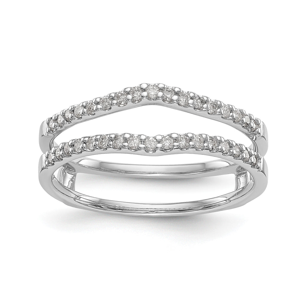 Lab-Grown Diamond Ring Guard in 14K White Gold, 4.8mm (1/4 ct. tw.), Size 7 - Sophia Jewelers