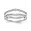 Lab-Grown Diamond Ring Guard in 14K White Gold, 4.8mm (1/4 ct. tw.), Size 7 - Sophia Jewelers