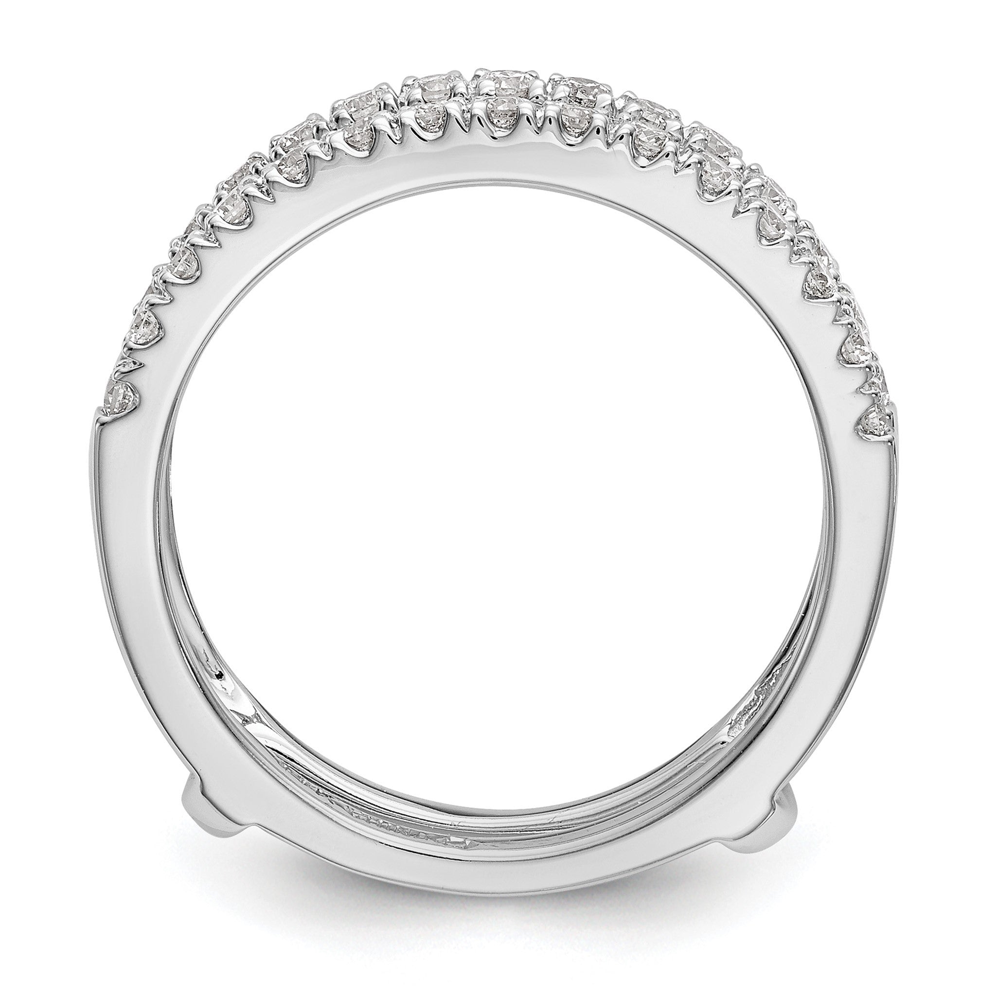 Lab-Grown Diamond Ring Guard in 14K White Gold, 5.5mm (1/2 ct. tw.), Size 7 Secondary image