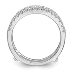 Lab-Grown Diamond Ring Guard in 14K White Gold, 5.5mm (1/2 ct. tw.), Size 7 - Sophia Jewelers