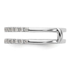14k White Gold 1/2 carat Lab Grown Diamond VS/SI+ G+ Complete Ring Guard