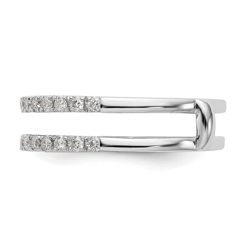 Lab-Grown Diamond Ring Guard in 14K White Gold, 5.5mm (1/2 ct. tw.), Size 7 - Sophia Jewelers