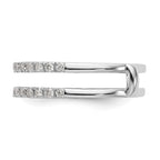 Lab-Grown Diamond Ring Guard in 14K White Gold, 5.5mm (1/2 ct. tw.), Size 7 - Sophia Jewelers