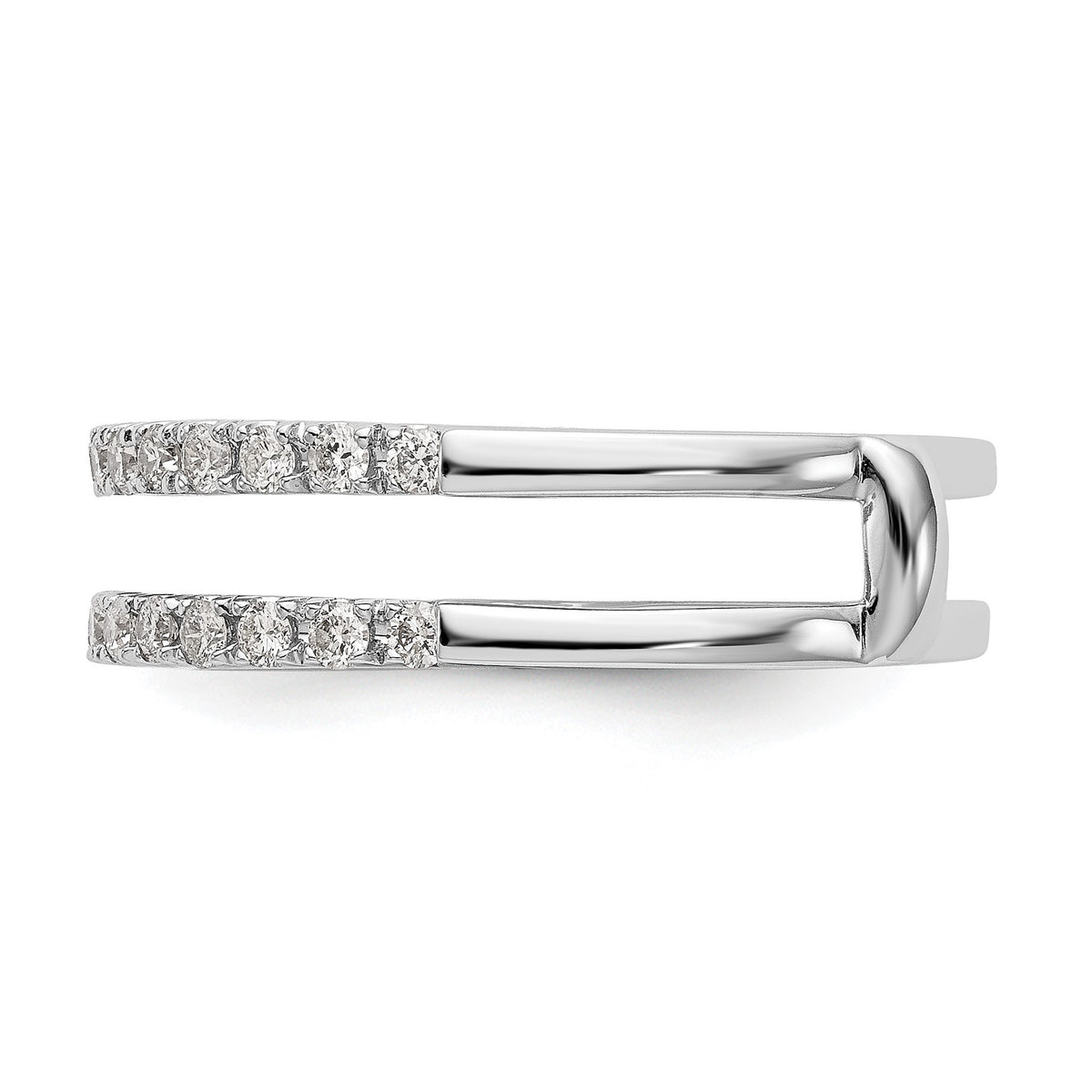 Lab-Grown Diamond Ring Guard in 14K White Gold, 5.5mm (1/2 ct. tw.), Size 7 - Sophia Jewelers