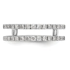 14k White Gold 1/2 carat Lab Grown Diamond VS/SI+ G+ Complete Ring Guard