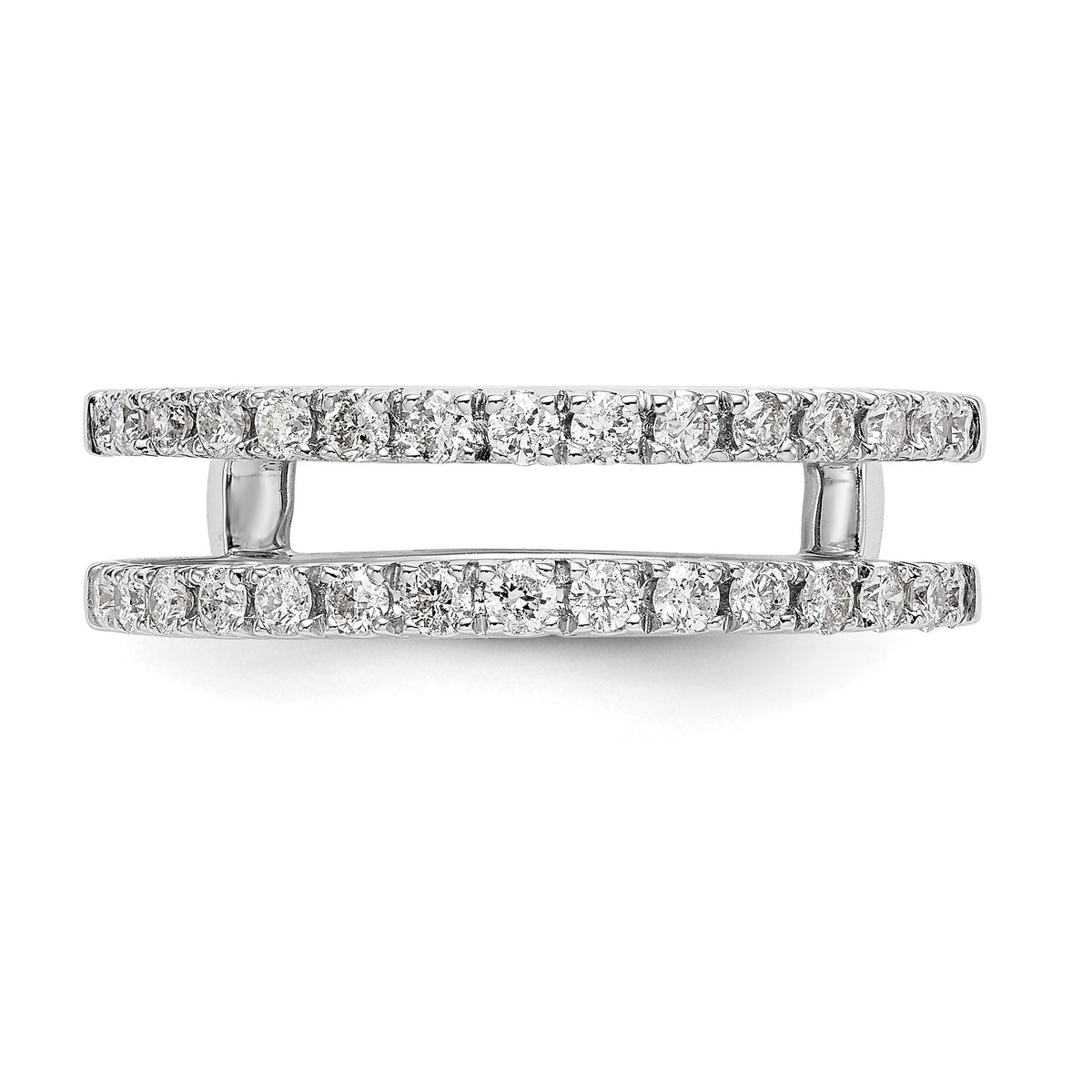 Lab-Grown Diamond Ring Guard in 14K White Gold, 5.5mm (1/2 ct. tw.), Size 7 - Sophia Jewelers