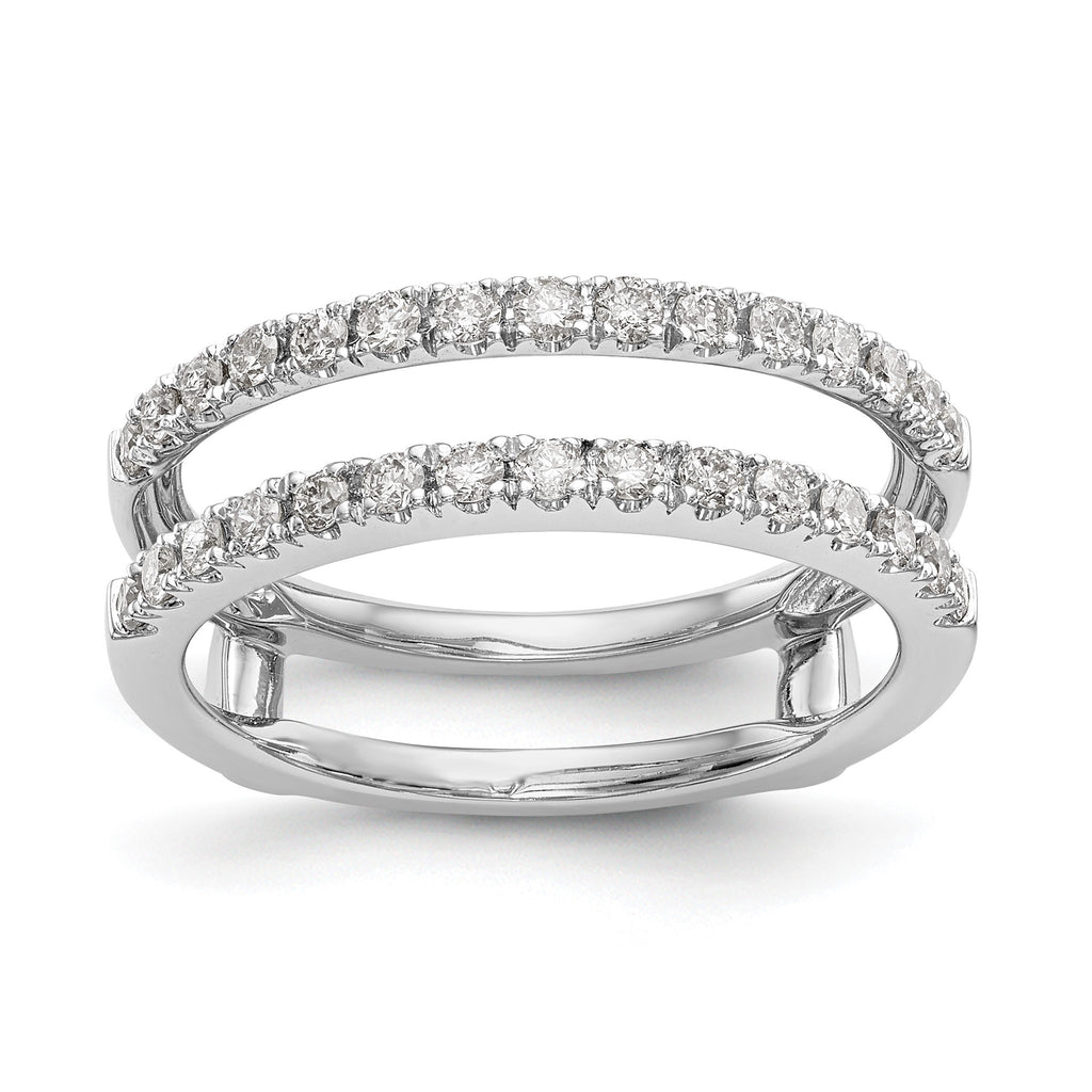 Lab-Grown Diamond Ring Guard in 14K White Gold, 5.5mm (1/2 ct. tw.), Size 7 - Sophia Jewelers