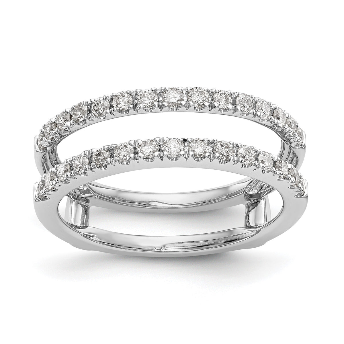 Lab-Grown Diamond Ring Guard in 14K White Gold, 5.5mm (1/2 ct. tw.), Size 7 - Sophia Jewelers