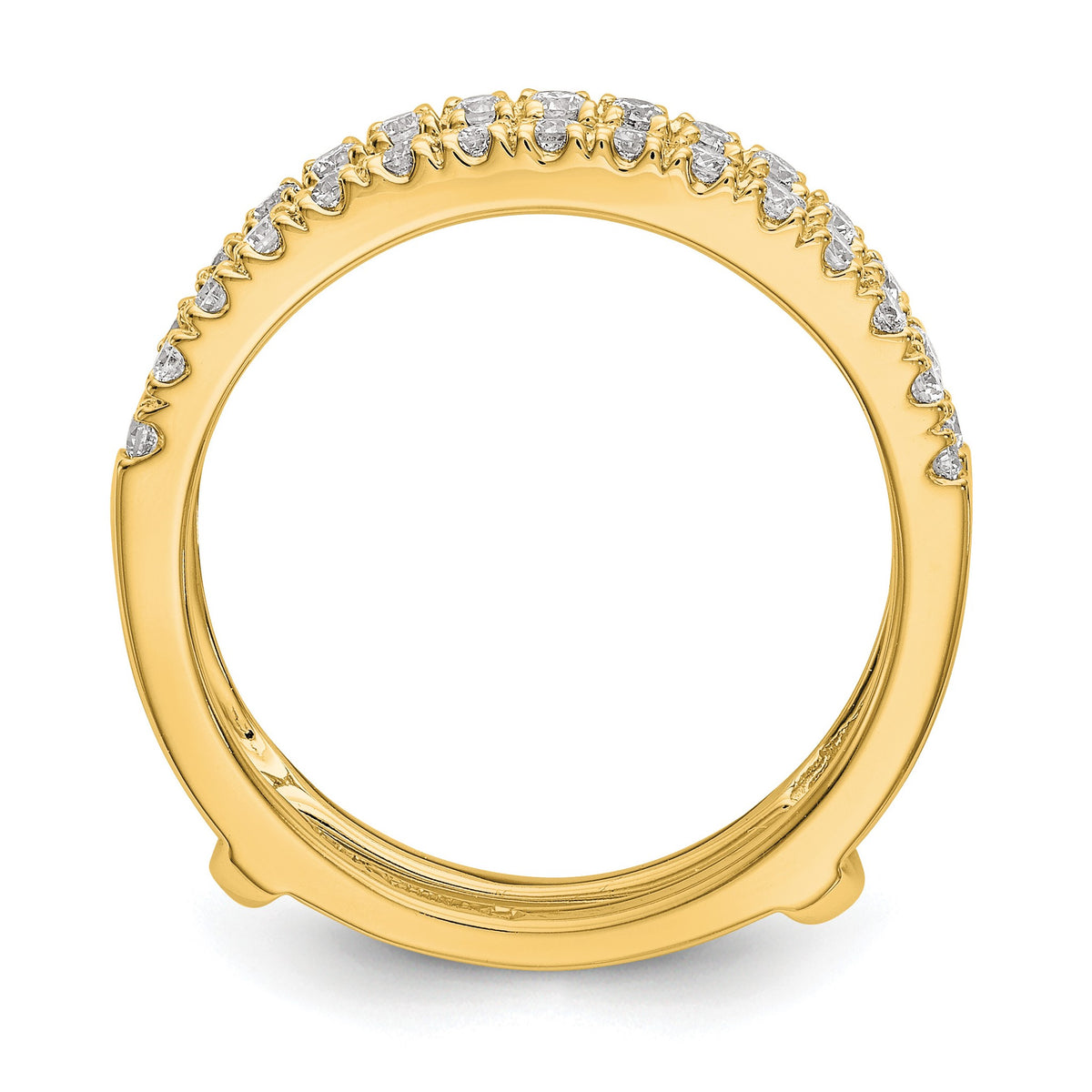 Lab-Grown Diamond Ring Guard in 14K Yellow Gold, 5.5mm (1/2 ct. tw.), Size 7 - Sophia Jewelers
