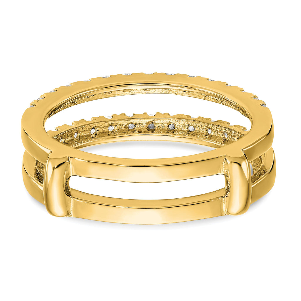 Lab-Grown Diamond Ring Guard in 14K Yellow Gold, 5.5mm (1/2 ct. tw.), Size 7 - Sophia Jewelers