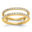 14k 1/2 carat Lab Grown Diamond VS/SI+ G+ Complete Ring Guard
