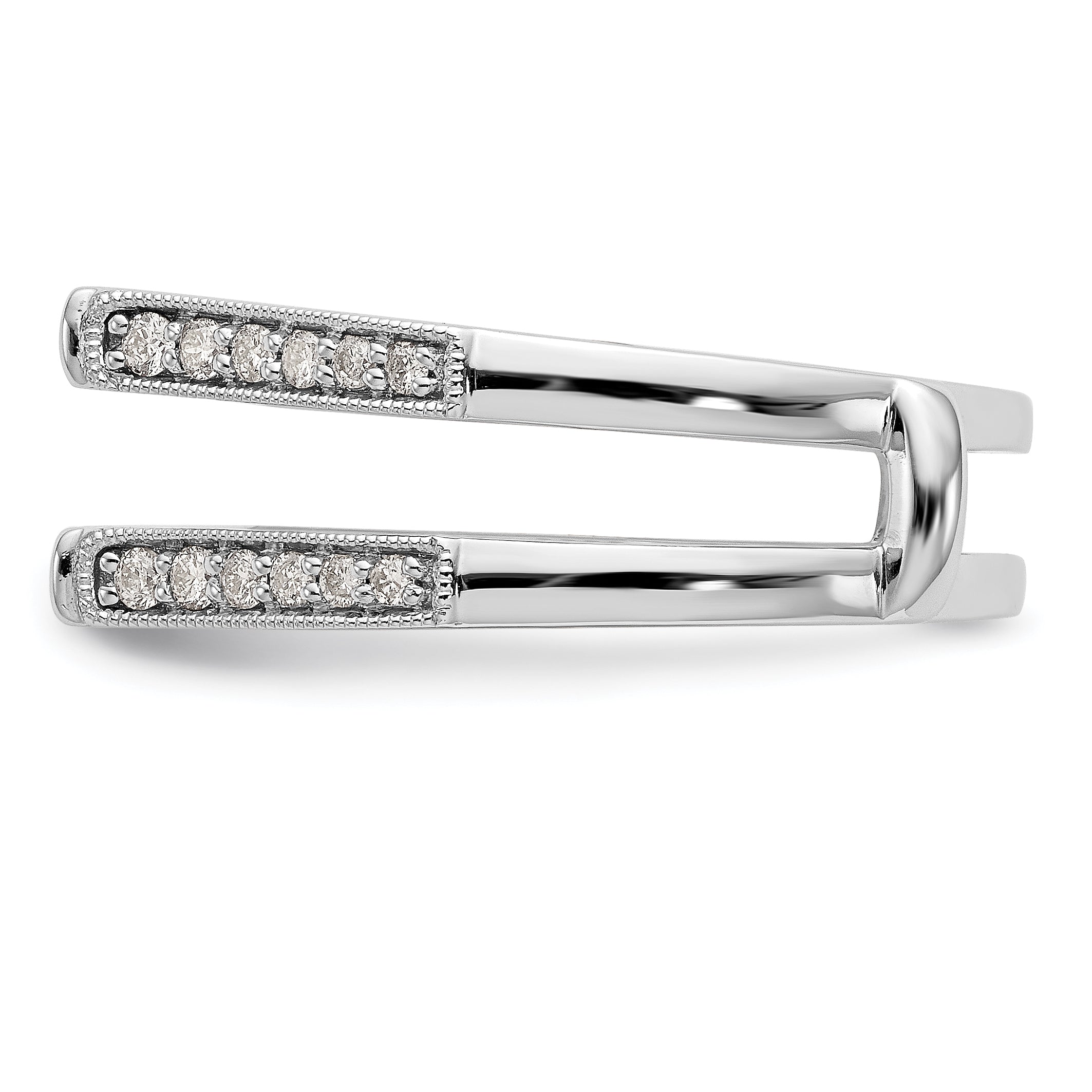 14K White Gold Lab Grown Diamond VS/SI+ G+ Guard