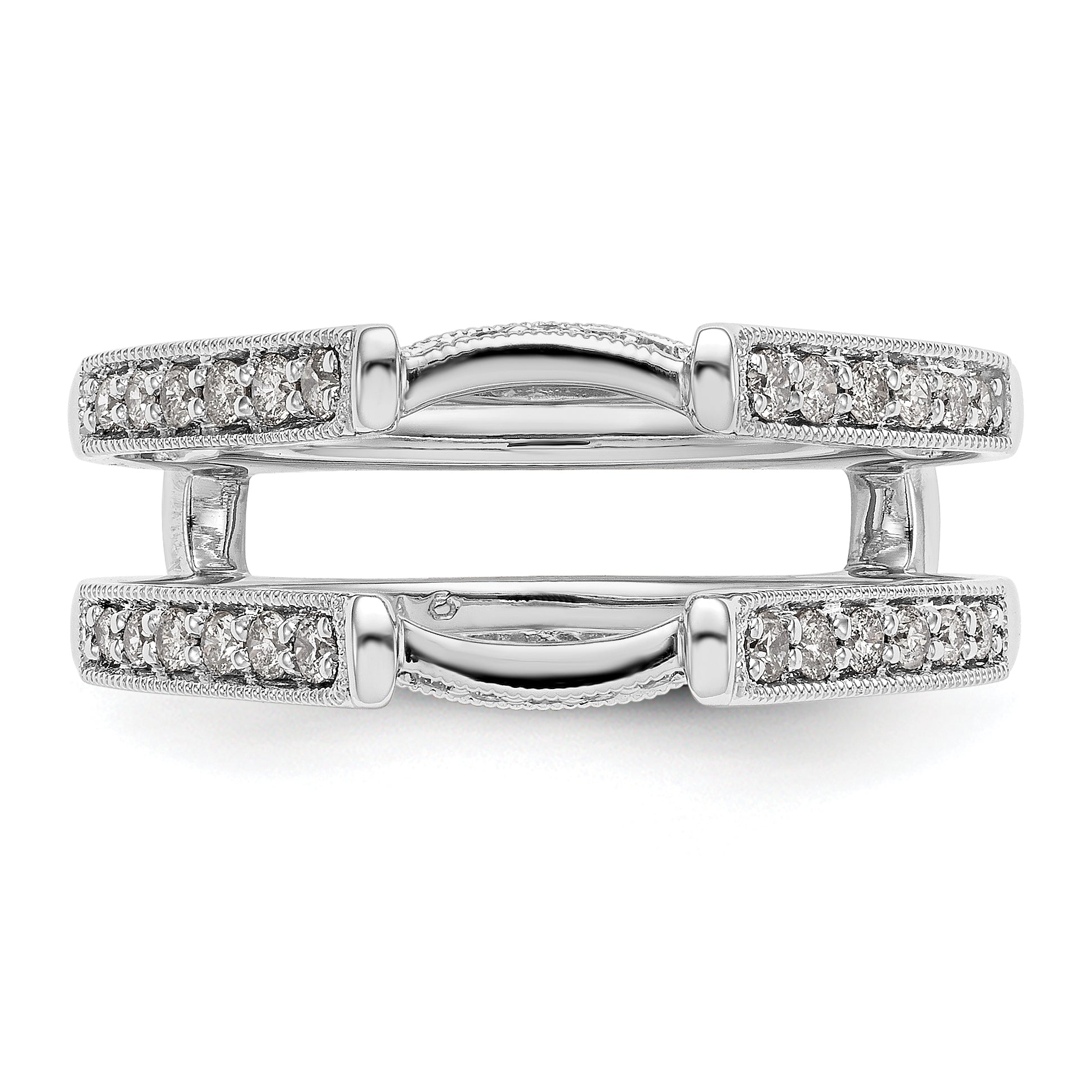 14K White Gold Lab Grown Diamond VS/SI+ G+ Guard