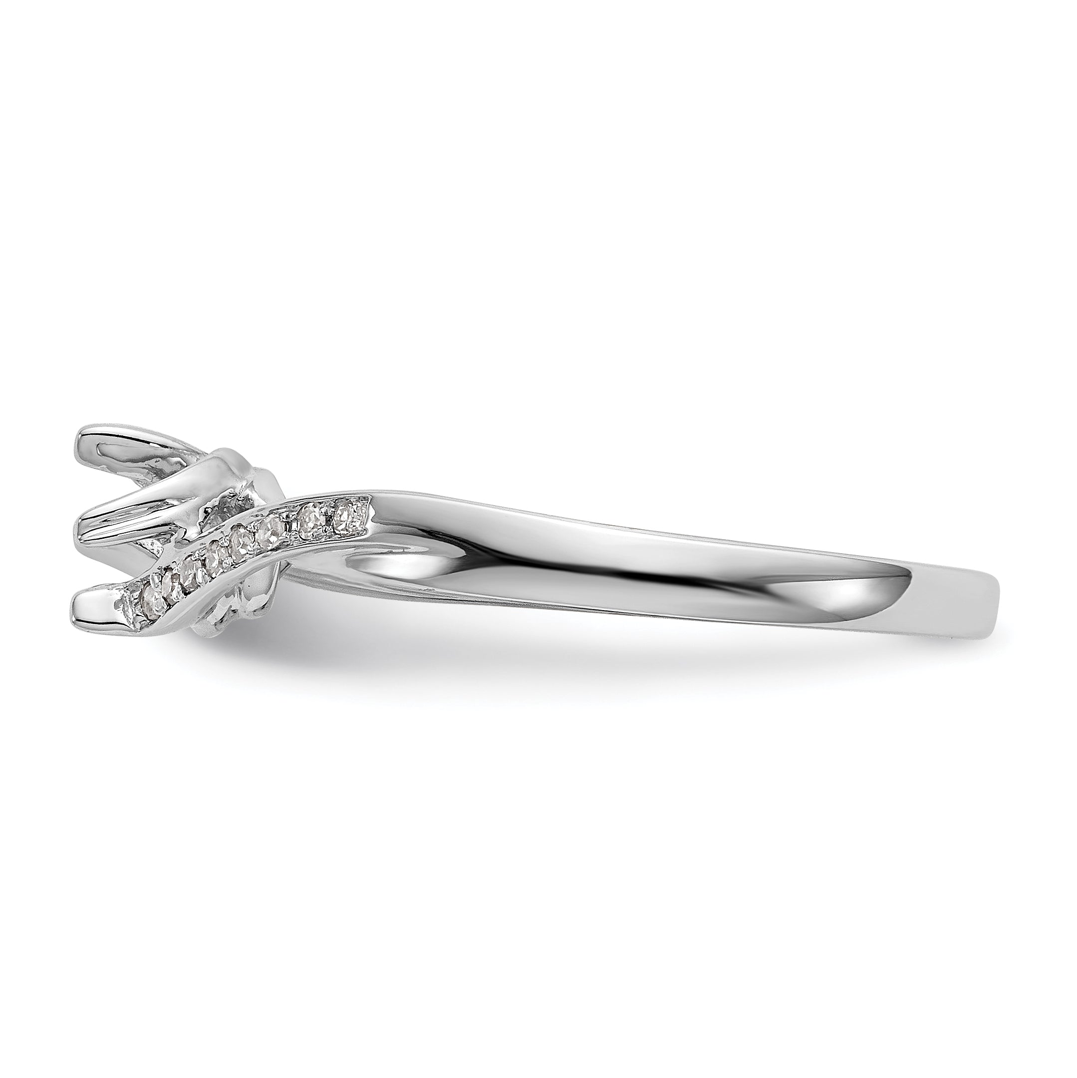 First Promise 14k White Gold 1/3 carat Lab Grown Diamond VS/SI+ G+ Complete Petite Engagement Ring