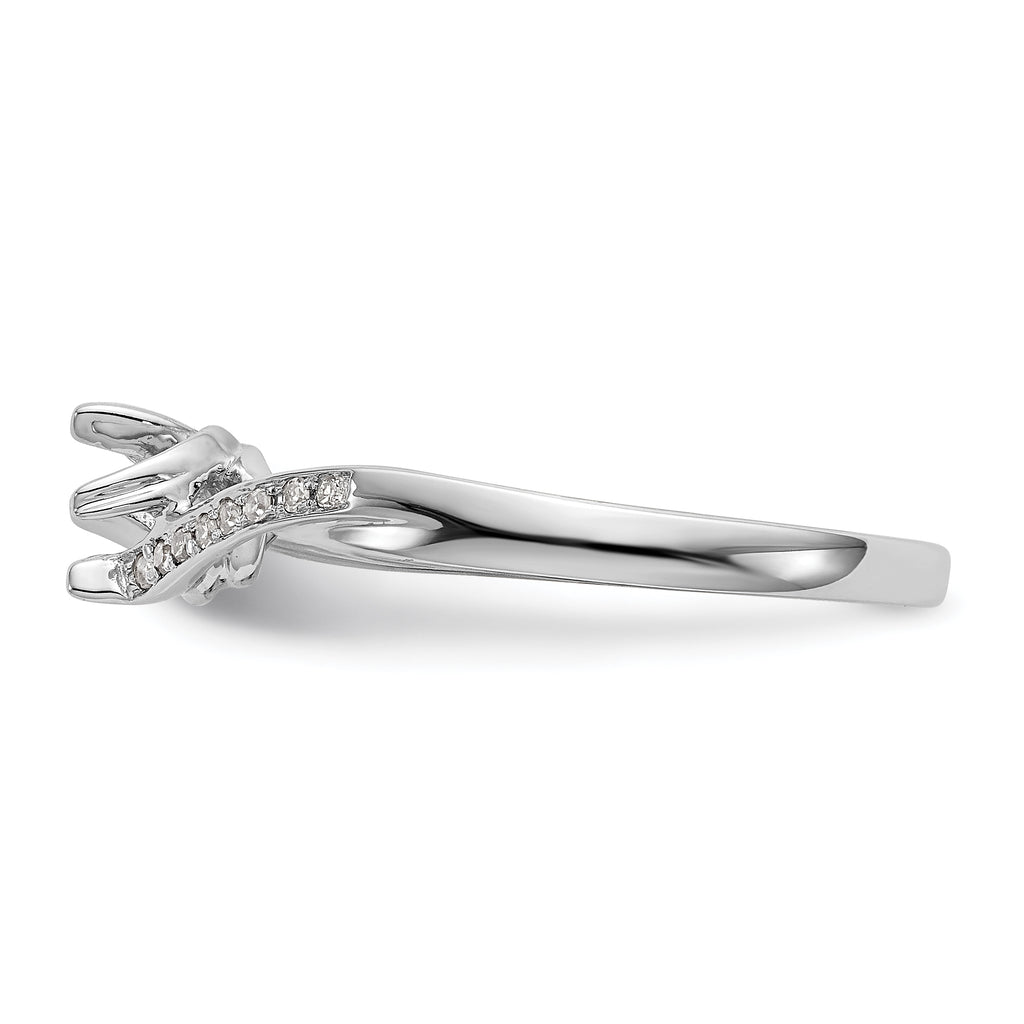 First Promise 10k White Gold 1/3 carat Lab Grown Diamond VS/SI+ G+ Complete Petite Engagement Ring