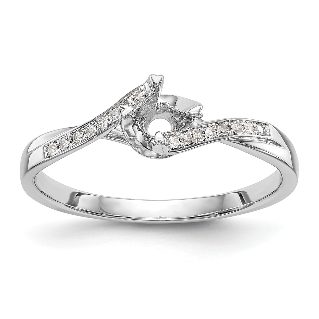First Promise 10k White Gold 1/3 carat Lab Grown Diamond VS/SI+ G+ Complete Petite Engagement Ring