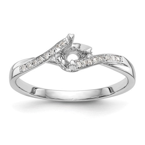 Petite Lab-Grown Diamond Engagement Ring in 14K White Gold (1/3 ct. tw.), Size 7 - Sophia Jewelers