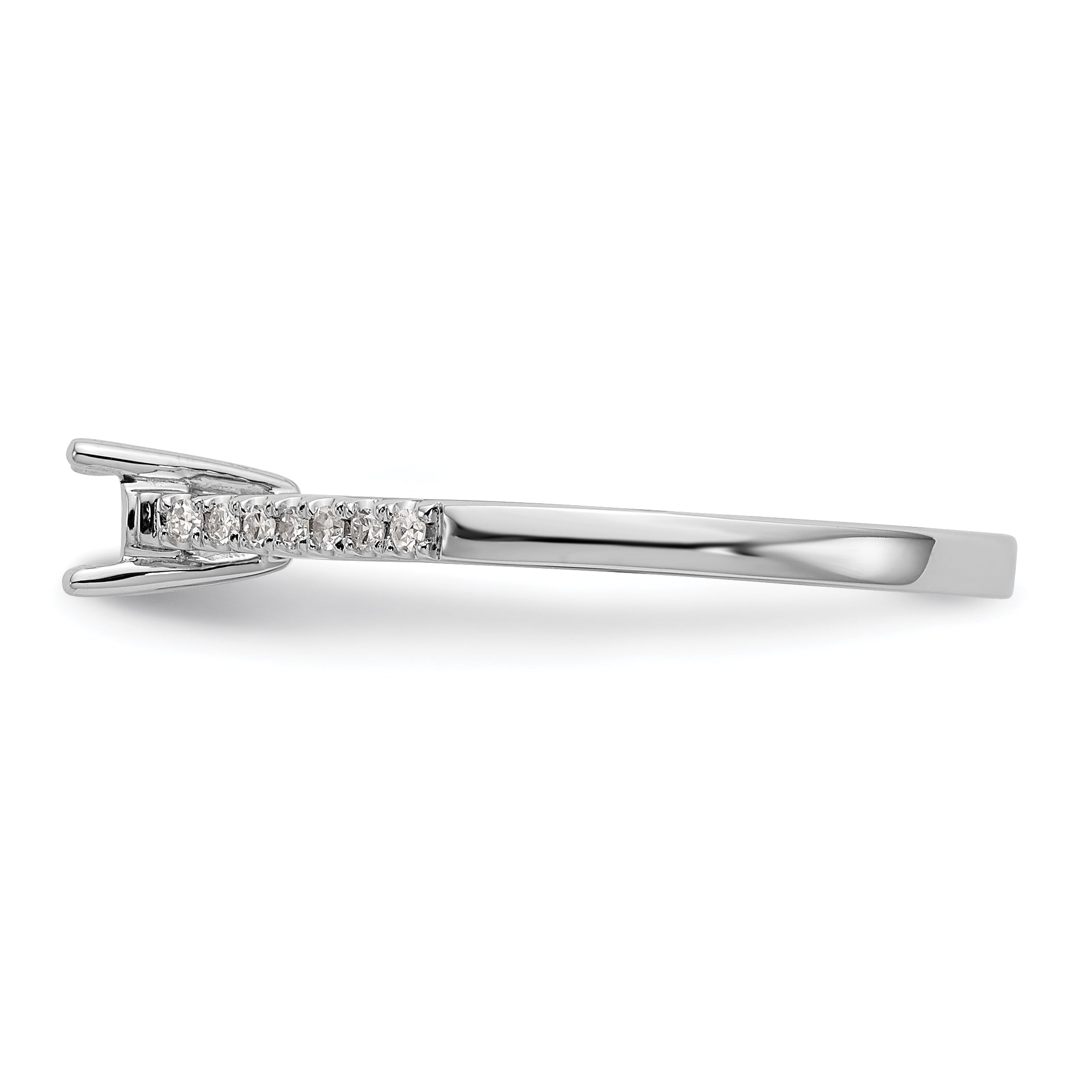 First Promise 14k White Gold 1/5 carat Lab Grown Diamond VS/SI+ G+ Complete Petite Engagement Ring