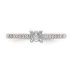 First Promise 14k White Gold 1/5 carat Lab Grown Diamond VS/SI+ G+ Complete Petite Engagement Ring