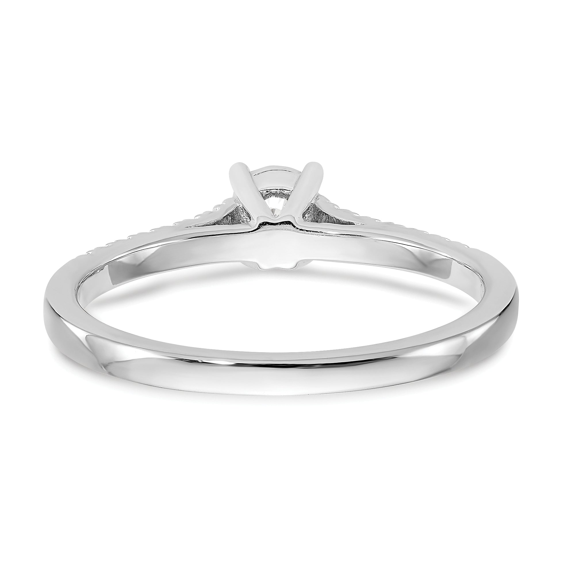 First Promise 14k White Gold 1/5 carat Lab Grown Diamond VS/SI+ G+ Complete Petite Engagement Ring