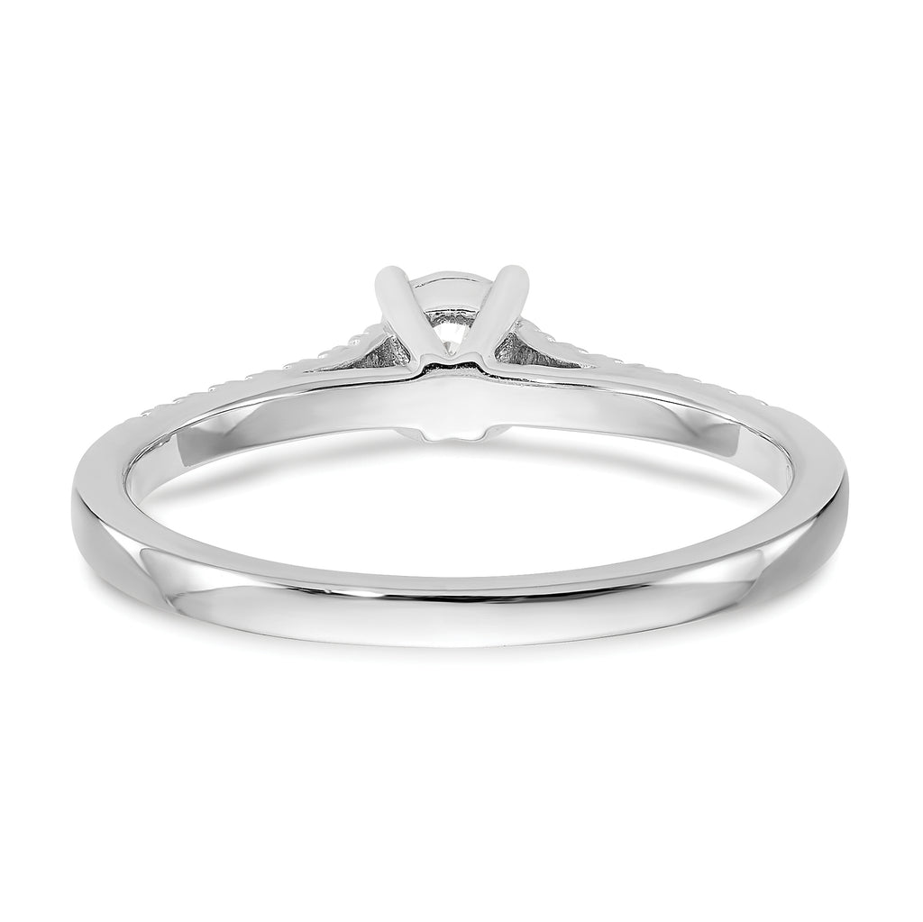 First Promise 14k White Gold 1/5 carat Lab Grown Diamond VS/SI+ G+ Complete Petite Engagement Ring