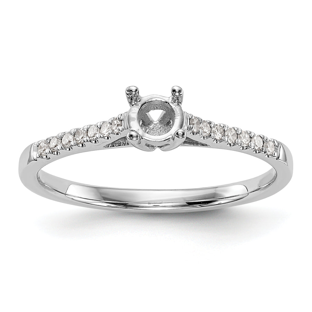 First Promise 14k White Gold 1/5 carat Lab Grown Diamond VS/SI+ G+ Complete Petite Engagement Ring