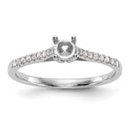 First Promise 14k White Gold 1/5 carat Lab Grown Diamond VS/SI+ G+ Complete Petite Engagement Ring