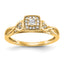 14k 1/5 carat Lab Grown Diamond VS/SI+ G+ Complete Petite Engagement Ring