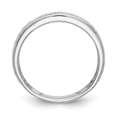 14K White Gold Lab Grown VS/SI+ G+  Dia Trio Ladies Wedding Band