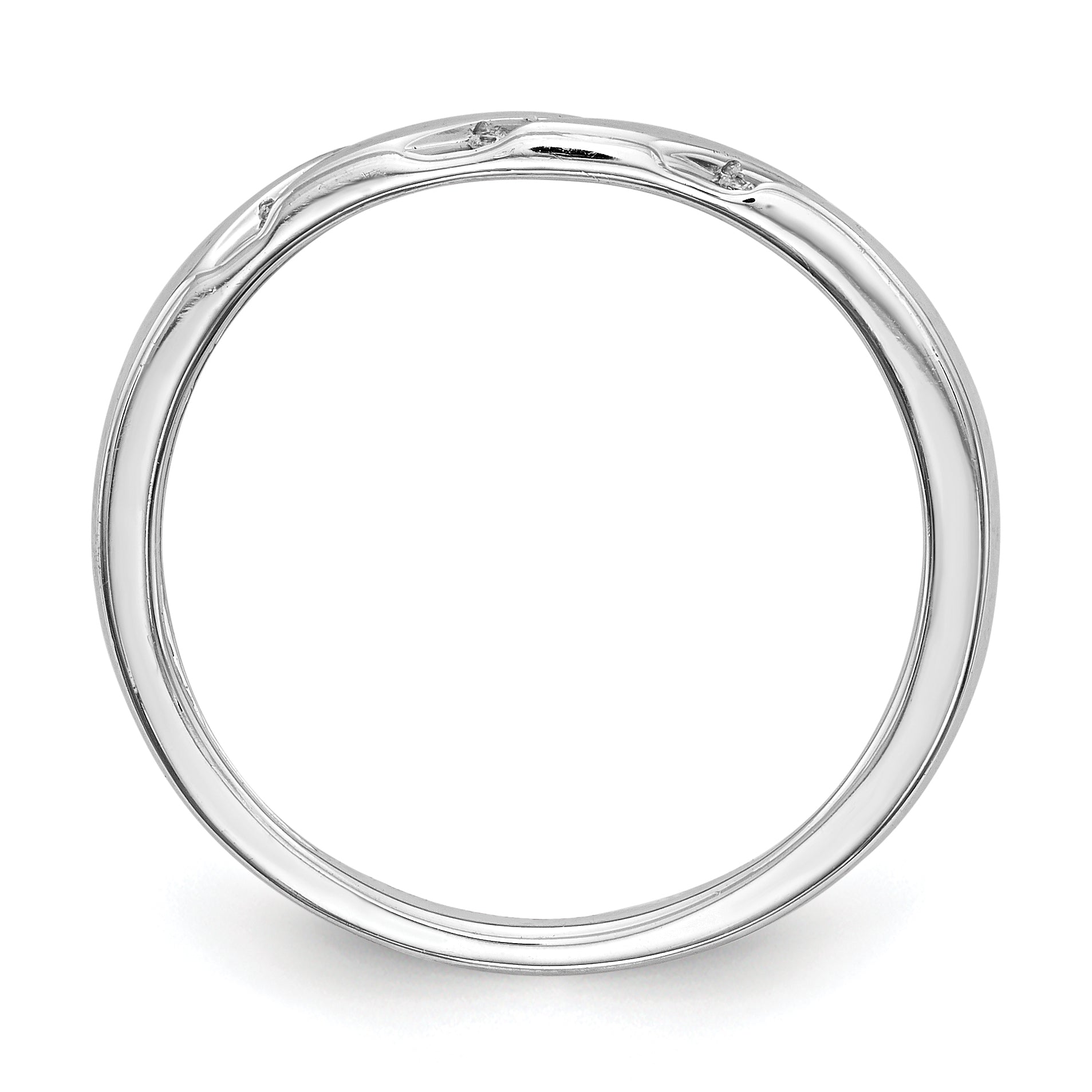 14K White Gold Lab Grown VS/SI+ G+ Dia Complete Trio Ladies Wedding Band