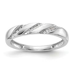 14K White Gold Lab Grown VS/SI+ G+ Dia Complete Trio Ladies Wedding Band